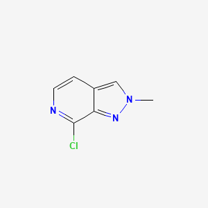 7-Chloro-2-methyl-2H-pyrazolo[3,4-c]pyridine chemical structure (CAS 1373333-62-0)