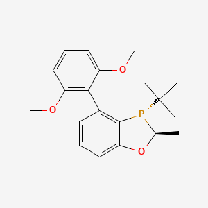 (2S,3S)-3-(tert-Butyl)-4-(2,6-dimethoxyphenyl)-2-methyl-2,3-dihydrobenzo[d][1,3]oxaphosphole chemical structure (CAS 1373432-11-1)