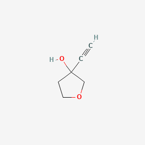 3-Ethynyltetrahydrofuran-3-ol chemical structure (CAS 137344-86-6)