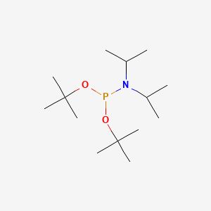 Di-tert-butyl diisopropylphosphoramidite chemical structure (CAS 137348-86-8)