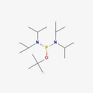 tert-Butyl tetraisopropylphosphorodiamidite chemical structure (CAS 137348-88-0)
