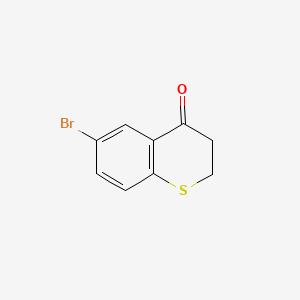 6-Bromothiochroman-4-one chemical structure (CAS 13735-13-2)