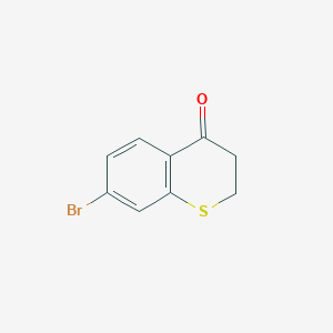 7-Bromothiochroman-4-one chemical structure (CAS 13735-16-5)