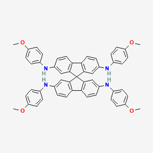 N2,N2',N7,N7'-Tetrakis(4-methoxyphenyl)-9,9'-spirobi[fluorene]-2,2',7,7'-tetraamine chemical structure (CAS 1373833-31-8)