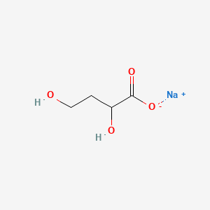 Sodium 2,4-dihydroxybutanoate chemical structure (CAS 1374126-11-0)