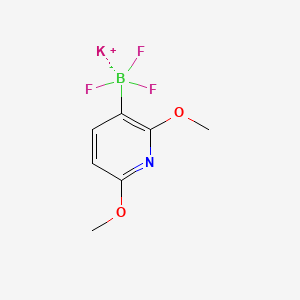 Potassium 2,6-dimethoxy-3-pyridinetrifluoroborate chemical structure (CAS 1374247-42-3)