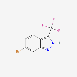 6-Bromo-3-(trifluoromethyl)-1H-indazole chemical structure (CAS 1374258-63-5)