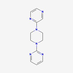 2-(4-(Pyrazin-2-yl)piperazin-1-yl)pyrimidine chemical structure (CAS 137448-39-6)