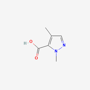 1,4-Dimethyl-1H-pyrazole-5-carboxylic acid chemical structure (CAS 13745-58-9)