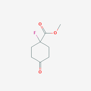 Methyl 1-fluoro-4-oxocyclohexane-1-carboxylate chemical structure (CAS 1374653-41-4)