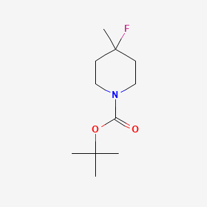 tert-Butyl 4-fluoro-4-methylpiperidine-1-carboxylate chemical structure (CAS 1374655-14-7)