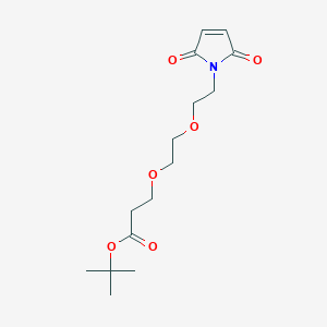 Mal-peg2-t-butyl ester chemical structure (CAS 1374666-31-5)