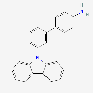 3'-(9H-Carbazol-9-yl)-[1,1'-biphenyl]-4-amine chemical structure (CAS 1374759-84-8)