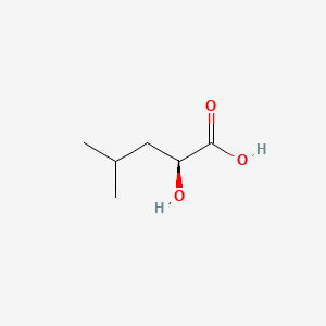 (S)-2-Hydroxy-4-methylpentanoic acid chemical structure (CAS 13748-90-8)