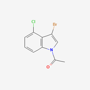 1-Acetyl-3-bromo-4-chloroindole chemical structure (CAS 1375064-70-2)