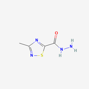 3-Methyl-1,2,4-thiadiazole-5-carbohydrazide chemical structure (CAS 1375066-73-1)