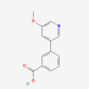3-(5-Methoxypyridin-3-yl)benzoic acid chemical structure (CAS 1375068-95-3)