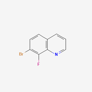 7-Bromo-8-fluoroquinoline chemical structure (CAS 1375107-95-1)