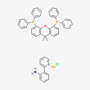Chloro[(4,5-bis(diphenylphosphino)-9,9-dimethylxanthene)-2-(2-amino-1,1-biphenyl)]palladium(II) chemical structure (CAS 1375325-77-1)