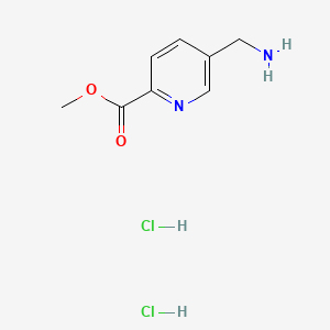 Methyl 5-(aminomethyl)picolinate dihydrochloride chemical structure (CAS 1375471-89-8)