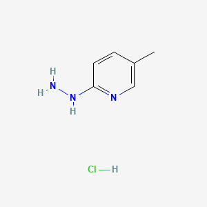 2-Hydrazinyl-5-methylpyridine hydrochloride chemical structure (CAS 1375477-15-8)