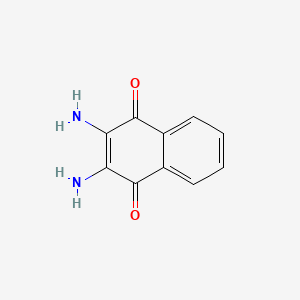 2,3-Diaminonaphthalene-1,4-dione chemical structure (CAS 13755-95-8)
