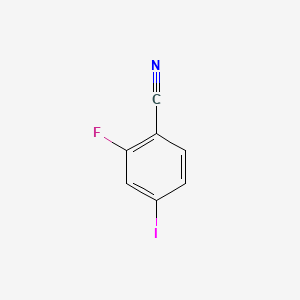 2-Fluoro-4-iodobenzonitrile chemical structure (CAS 137553-42-5)
