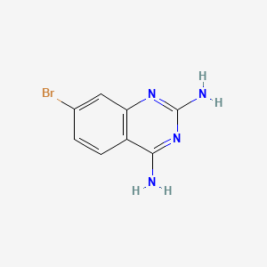 2,4-Diamino-7-bromoquinazoline chemical structure (CAS 137553-43-6)