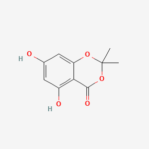 5,7-Dihydroxy-2,2-dimethyl-4H-1,3-benzodioxin-4-one chemical structure (CAS 137571-73-4)