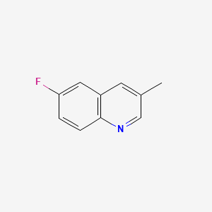 6-Fluoro-3-methylquinoline chemical structure (CAS 137595-46-1)