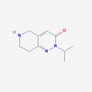 2-Isopropyl-5,6,7,8-tetrahydropyrido[4,3-c]pyridazin-3(2H)-one chemical structure (CAS 1376278-48-6)