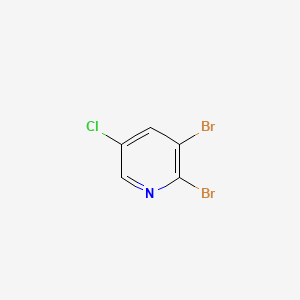 2,3-Dibromo-5-chloropyridine chemical structure (CAS 137628-17-2)