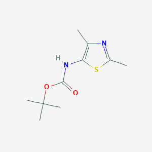 tert-Butyl (2,4-dimethylthiazol-5-yl)carbamate chemical structure (CAS 1376373-18-0)