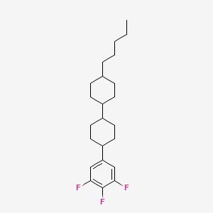 (trans,trans)-4-Pentyl-4'-(3,4,5-trifluorophenyl)-1,1'-bi(cyclohexane) chemical structure (CAS 137644-54-3)