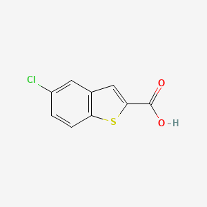 5-Chlorobenzo[b]thiophene-2-carboxylic acid chemical structure (CAS 13771-75-0)