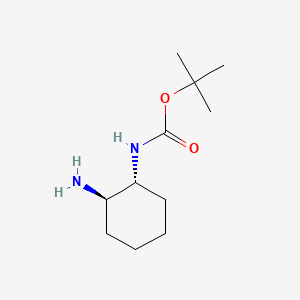 tert-Butyl (trans-2-aminocyclohexyl)carbamate chemical structure (CAS 137731-41-0)