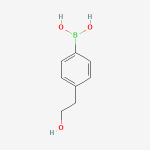 (4-(2-Hydroxyethyl)phenyl)boronic acid chemical structure (CAS 137756-89-9)