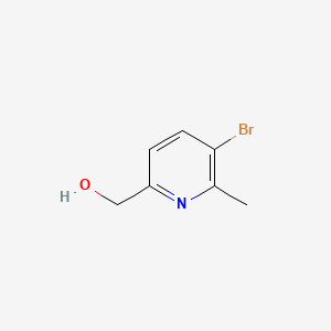 (5-Bromo-6-methylpyridin-2-yl)methanol chemical structure (CAS 137778-11-1)