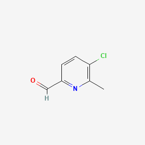 5-Chloro-6-methylpicolinaldehyde chemical structure (CAS 137778-17-7)