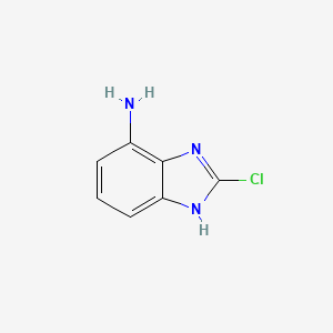 2-Chloro-1H-benzo[d]imidazol-4-amine chemical structure (CAS 1378078-31-9)