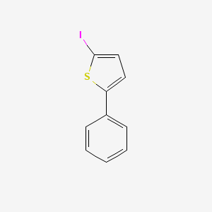 2-Iodo-5-phenylthiophene chemical structure (CAS 13781-37-8)