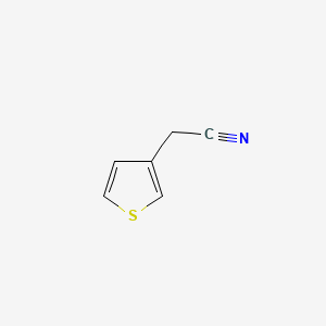 2-(Thiophen-3-yl)acetonitrile chemical structure (CAS 13781-53-8)