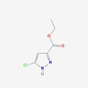Ethyl 5-chloro-1H-pyrazole-3-carboxylate chemical structure (CAS 1378271-66-9)