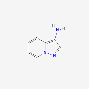 Pyrazolo[1,5-a]pyridin-3-amine chemical structure (CAS 137837-55-9)