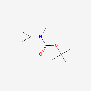 tert-Butyl N-cyclopropyl-N-methylcarbamate chemical structure (CAS 1378390-62-5)