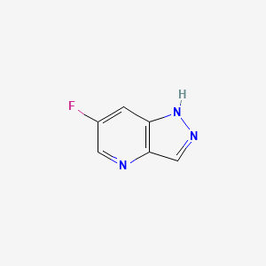 6-Fluoro-1H-pyrazolo[4,3-b]pyridine chemical structure (CAS 1378592-49-4)