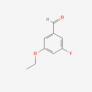 3-Ethoxy-5-fluorobenzaldehyde chemical structure (CAS 1378670-41-7)