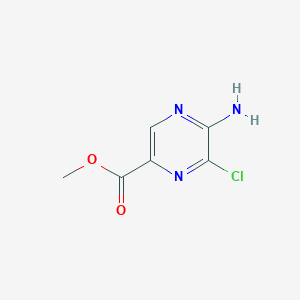Methyl 5-amino-6-chloropyrazine-2-carboxylate chemical structure (CAS 1378678-66-0)