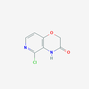 5-Chloro-2H-pyrido[4,3-b][1,4]oxazin-3(4H)-one chemical structure (CAS 1378678-80-8)