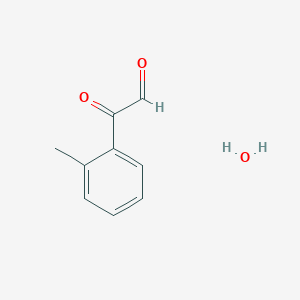 2-Oxo-2-(o-tolyl)acetaldehyde hydrate chemical structure (CAS 1378827-15-6)